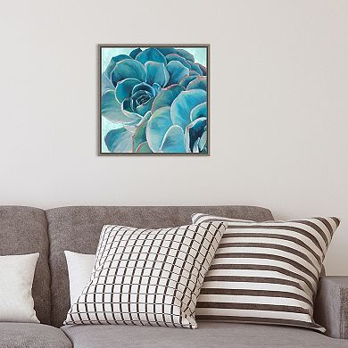 Amanti Art Grasping I Succulent Framed Canvas Wall Art