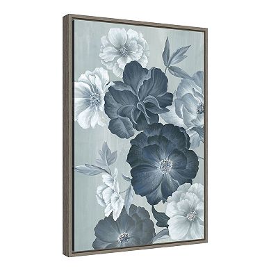 Amanti Art Delicate Blooms II Flower Framed Canvas Wall Art