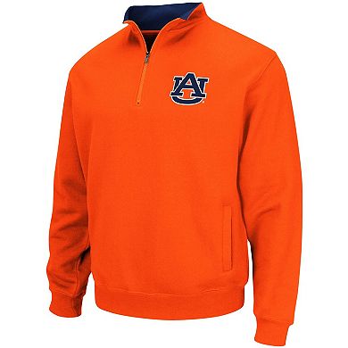 Men's Colosseum Orange Auburn Tigers Tortugas Logo Quarter-Zip Pullover Jacket