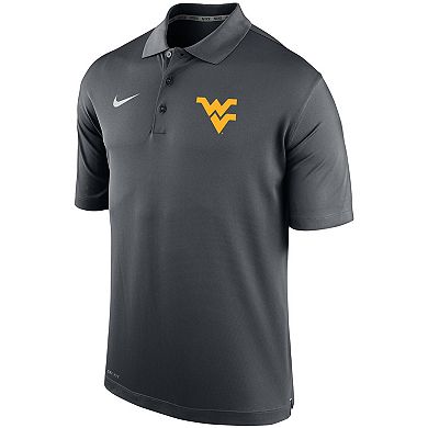 Men's Nike Anthracite West Virginia Mountaineers Big & Tall Primary Logo Varsity Performance Polo