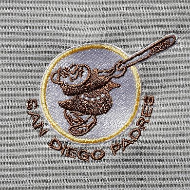 Men's Levelwear Gray San Diego Padres Orion Historic Logo Raglan Quarter-Zip Jacket