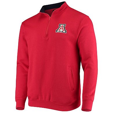 Men's Colosseum Red Arizona Wildcats Tortugas Logo Quarter-Zip Jacket