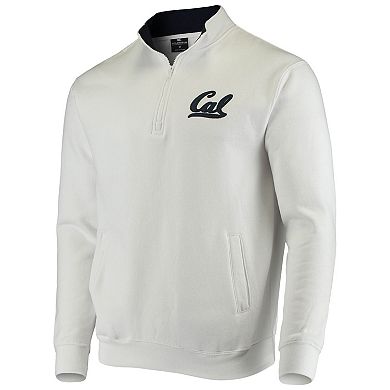 Men's Colosseum White Cal Bears Tortugas Logo Quarter-Zip Jacket