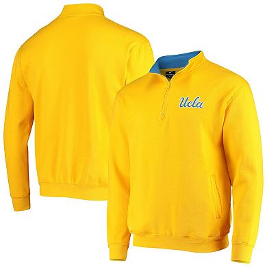 Men's Colosseum Gold UCLA Bruins Tortugas Logo Quarter-Zip Jacket