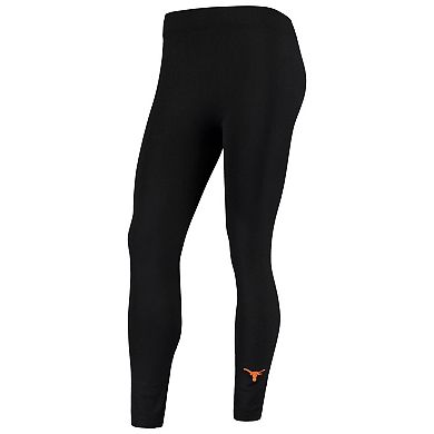 Women's ZooZatz Black Texas Longhorns Fleece Leggings