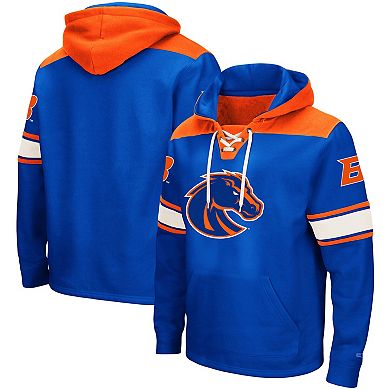 Men's Colosseum Royal Boise State Broncos 2.0 Lace-Up Logo Pullover Hoodie