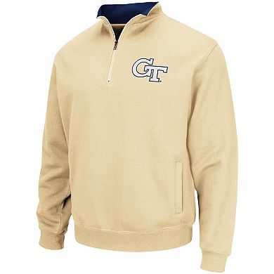 Men's Colosseum Gold Georgia Tech Yellow Jackets Tortugas Logo Quarter-Zip Pullover Jacket