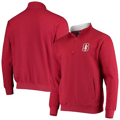 Men's Colosseum Cardinal Stanford Cardinal Tortugas Logo Quarter-Zip Jacket