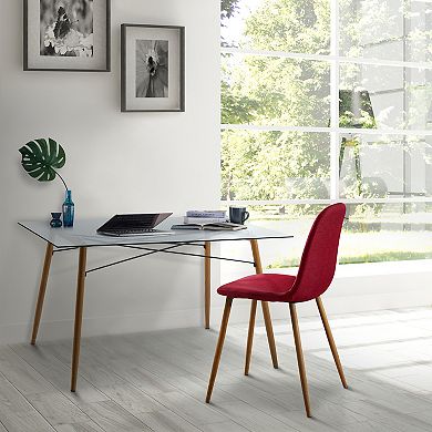 Teamson Home Minimalista Glass Dining Table