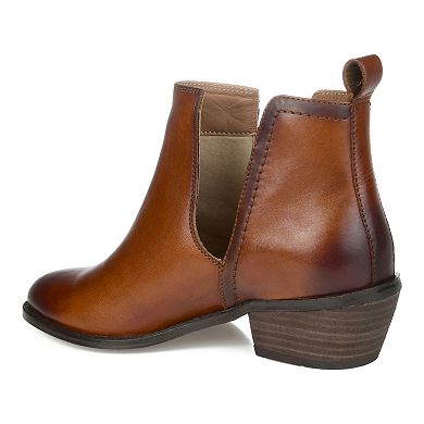 Journee Signature Brigitte Women's Genuine Leather Ankle Boots