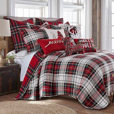 Levtex Home Thatch Home Spencer Plaid Tree Whipstitch Pillow