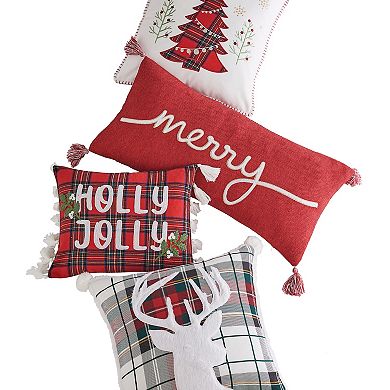 Levtex Home Thatch Home Spencer Plaid Tree Whipstitch Pillow