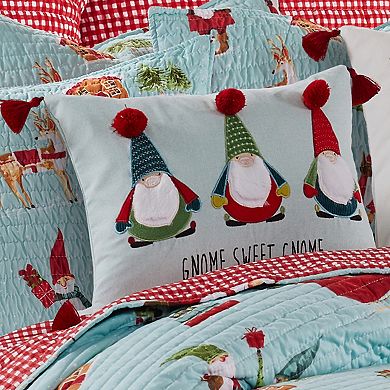 Levtex Home Merry & Bright Gnome for the Holidays Merry & Bright Gnome Sweet Merry & Bright Gnome Pillow