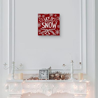 Master Piece Holiday Let It Snow Canvas Wall Art