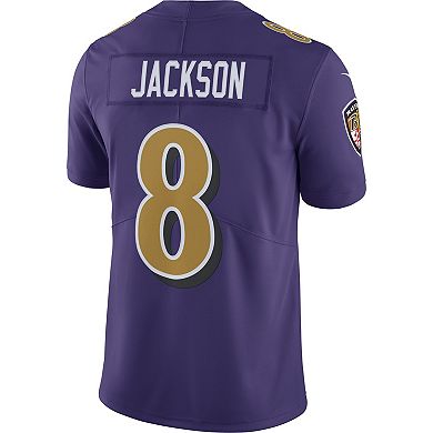 Men's Nike Lamar Jackson Purple Baltimore Ravens Color Rush Vapor Limited Jersey