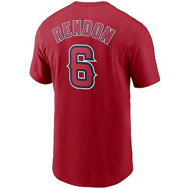 Men's Nike Anthony Rendon Red Los Angeles Angels Name & Number T-Shirt