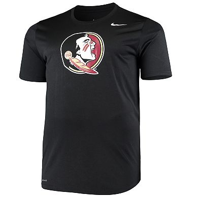 Men's Nike Black Florida State Seminoles Big & Tall Legend Primary Logo Performance T-Shirt