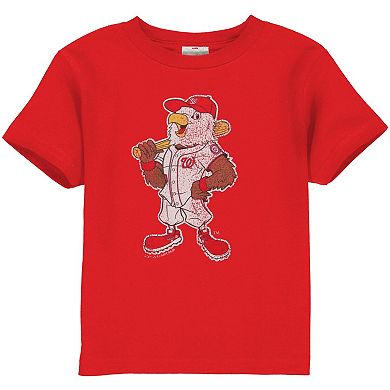 Washington Nationals Toddler Distressed Mascot T-Shirt - Red