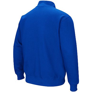 Men's Colosseum Blue Seton Hall Pirates Tortugas Logo Quarter-Zip Jacket