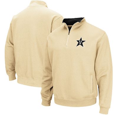 Men's Colosseum Gold Vanderbilt Commodores Tortugas Logo Quarter-Zip Jacket