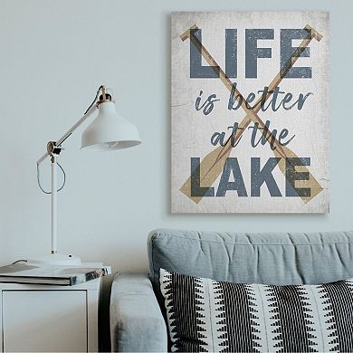 Stupell Home Decor Life is Better at the Lake Canvas Wall Art
