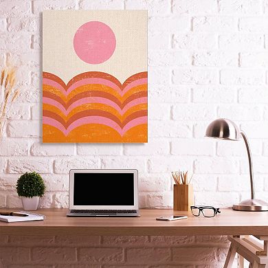 Stupell Home Decor Abstract Sunset Arched Landscape Canvas Wall Art