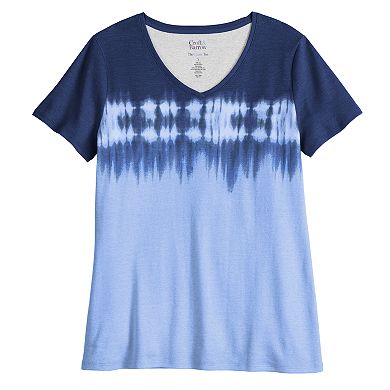 Women's Croft & Barrow® Essential V-Neck Tee