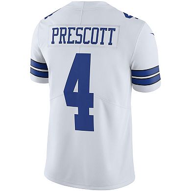 Men's Nike Dak Prescott White Dallas Cowboys Vapor Limited Player Jersey