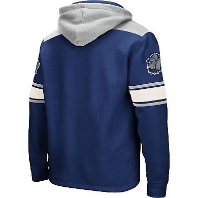 Men's Colosseum Navy Georgetown Hoyas 2.0 Lace-Up Pullover Hoodie