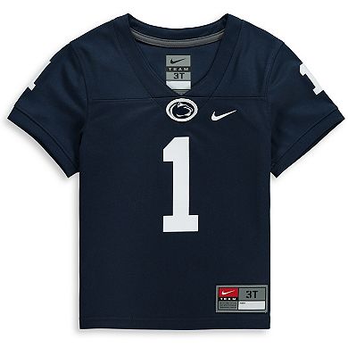 Toddler Nike #1 Navy Penn State Nittany Lions Team Replica Football Jersey