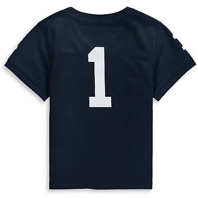 Toddler Nike #1 Navy Penn State Nittany Lions Team Replica Football Jersey