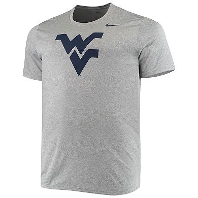 Men's Nike Heathered Charcoal West Virginia Mountaineers Big & Tall Legend Primary Logo Performance T-Shirt