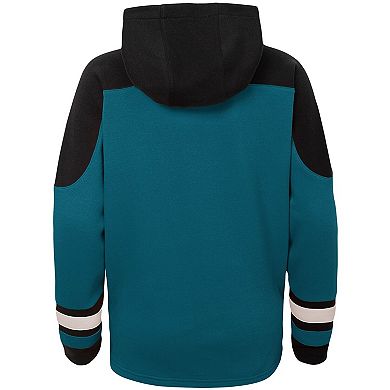 Youth Teal San Jose Sharks Ageless Must-Have Lace-Up Pullover Hoodie