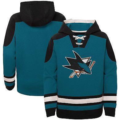 Youth Teal San Jose Sharks Ageless Must-Have Lace-Up Pullover Hoodie