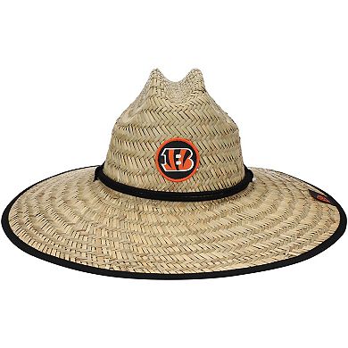 Men's New Era Natural Cincinnati Bengals 2020 NFL Summer Sideline Official Straw Hat