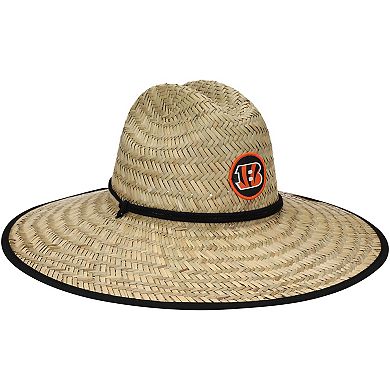 Men's New Era Natural Cincinnati Bengals 2020 NFL Summer Sideline Official Straw Hat