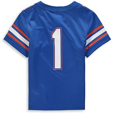 Preschool Nike #1 Royal Florida Gators Team Replica Football Jersey