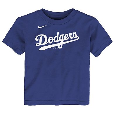 Toddler Nike Mookie Betts Royal Los Angeles Dodgers Player Name & Number T-Shirt