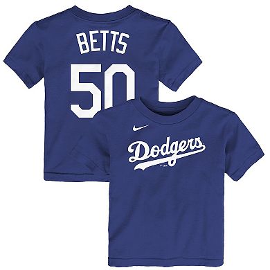 Toddler Nike Mookie Betts Royal Los Angeles Dodgers Player Name & Number T-Shirt