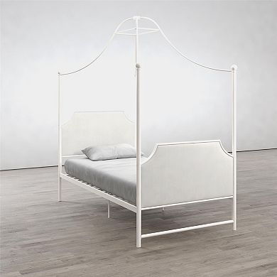 Little Seeds Monarch Hill Clementine Canopy Bed and Twin-Size Frame