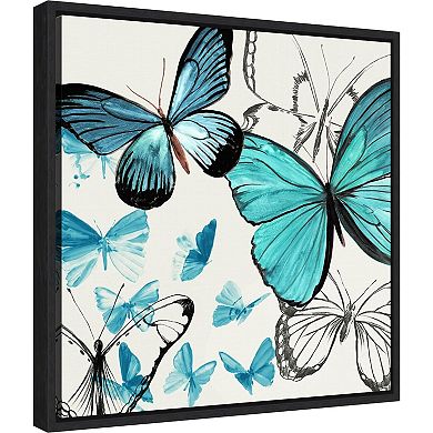 Amanti Art Monarch Butterflies Framed Canvas Wall Decor