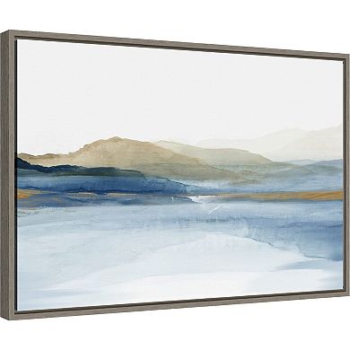 Amanti Art Mountain Landscape Framed Canvas Wall Art