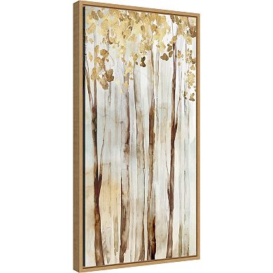 Amanti Art Warm Autumn Trees Framed Canvas Wall Art