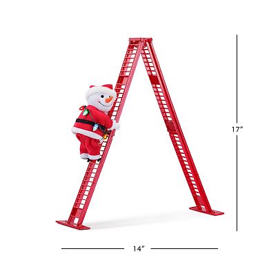 Mr. Christmas Snowman Tabletop Climber Table Decor