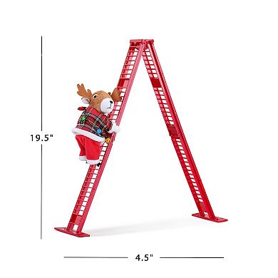 Mr. Christmas Reindeer Tabletop Climber Table Decor