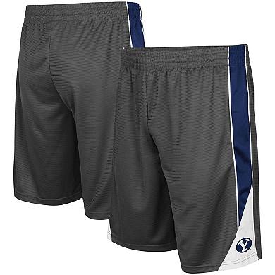 Men's Colosseum Charcoal BYU Cougars Turnover Shorts