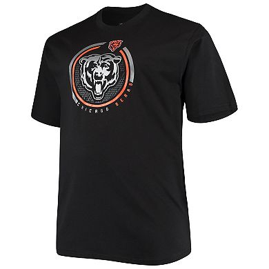 Men's Fanatics Branded Black Chicago Bears Big & Tall Color Pop T-Shirt