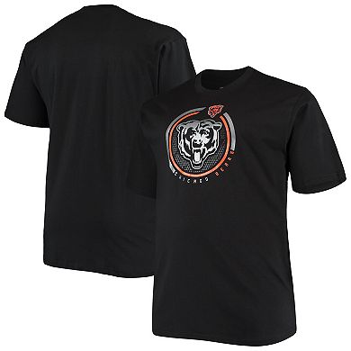 Men's Fanatics Branded Black Chicago Bears Big & Tall Color Pop T-Shirt