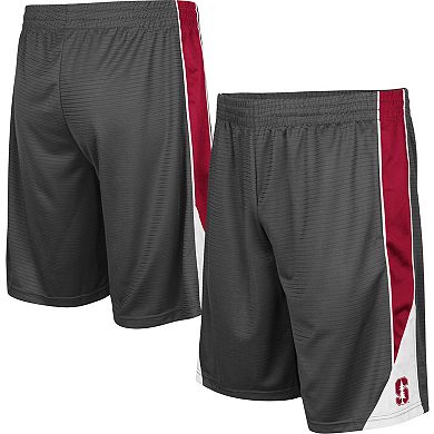 Men's Colosseum Charcoal Stanford Cardinal Turnover Shorts