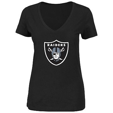 Women's Fanatics Branded Maxx Crosby Black Las Vegas Raiders Plus Size Player Name & Number V-Neck T-Shirt